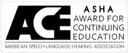 ASHA Award for Continuing Education badge